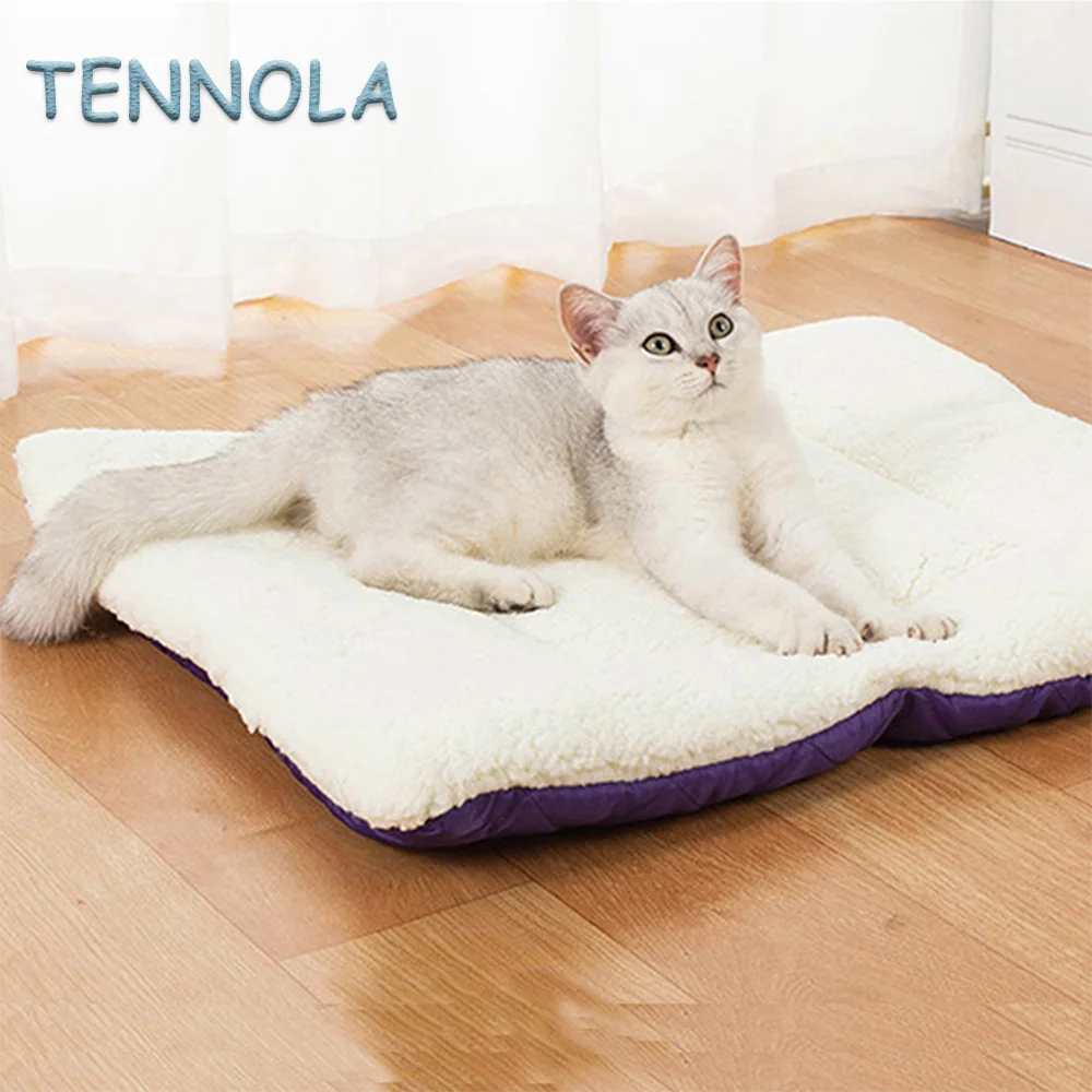 

New Dog Pet Bed Cushion Kennel Pet Blanket Winter Warm Mat Deep Sleeping Cage Pad Dog Sofa Pet Mattress Thickened Pet Supplies
