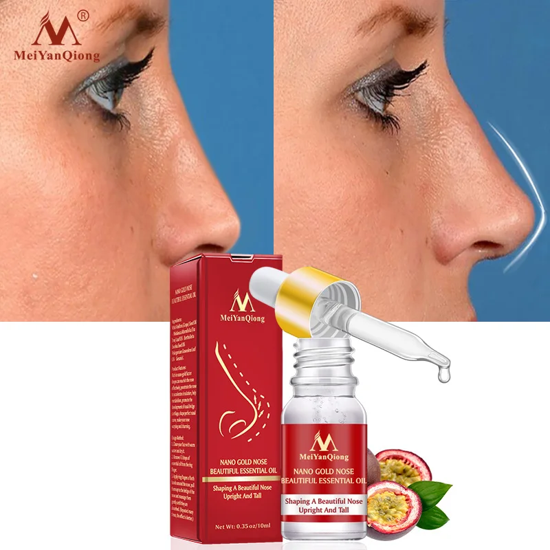 

MeiYanQiong Nose Essential Oil Up Heighten Rhinoplasty Collagen Firming Moisturizing Nose Serum Reshape Natural Face Skin Care
