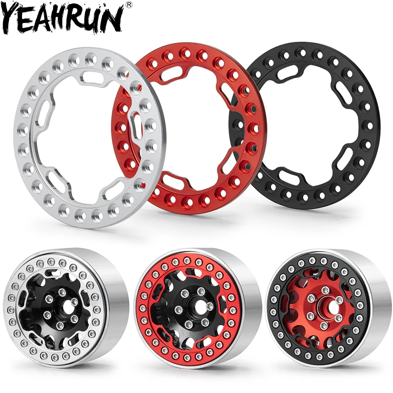

YEAHRUN 1.9" RC Wheels Outer Rings 52mm Aluminum Alloy Replacement Wheel Beadlock Ring for 1/10 SCX10 TRX-4 RC Crawler