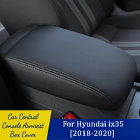 auto center console cover pad fit for hyundai ix35 2018 2020 waterproof car armrest cover protector car armrest seat box cover