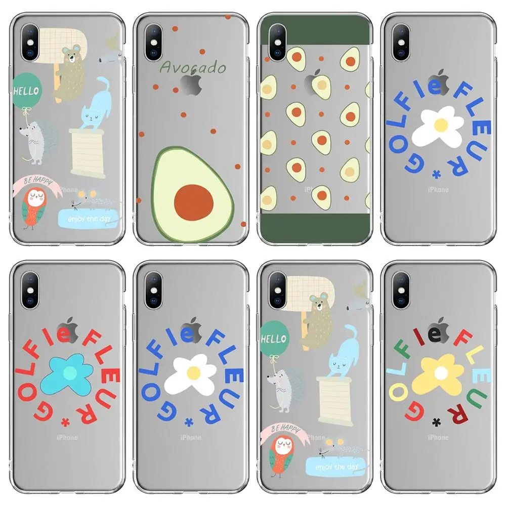 KJOEW на чехол для iPhone X 8 7 6 6s плюс XR XS Max милый мультяшный буквенный животные Ежик 5 5S