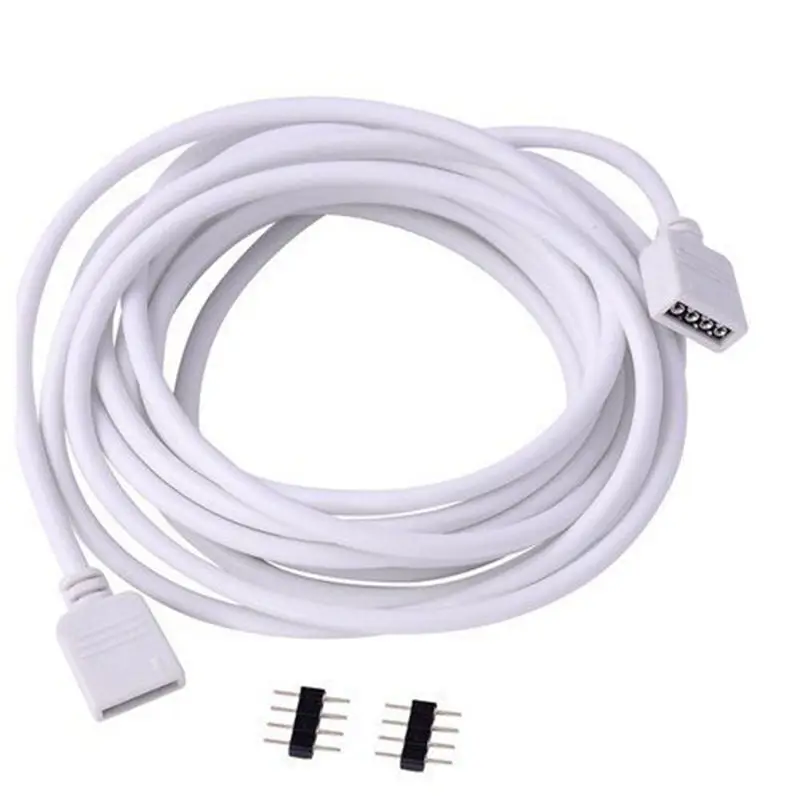1 м 2 5 4 pin 5pin 6pin светодиодный разъем Удлинительный кабель провод с иглой для RGB RGBW