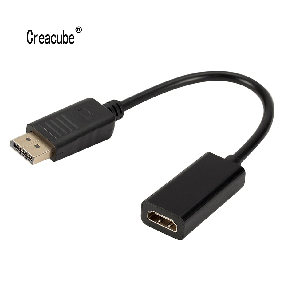 Creacube 4K порт дисплея 1080P DP штекер HDMI совместимый кабель адаптер конвертер для HP/DELL