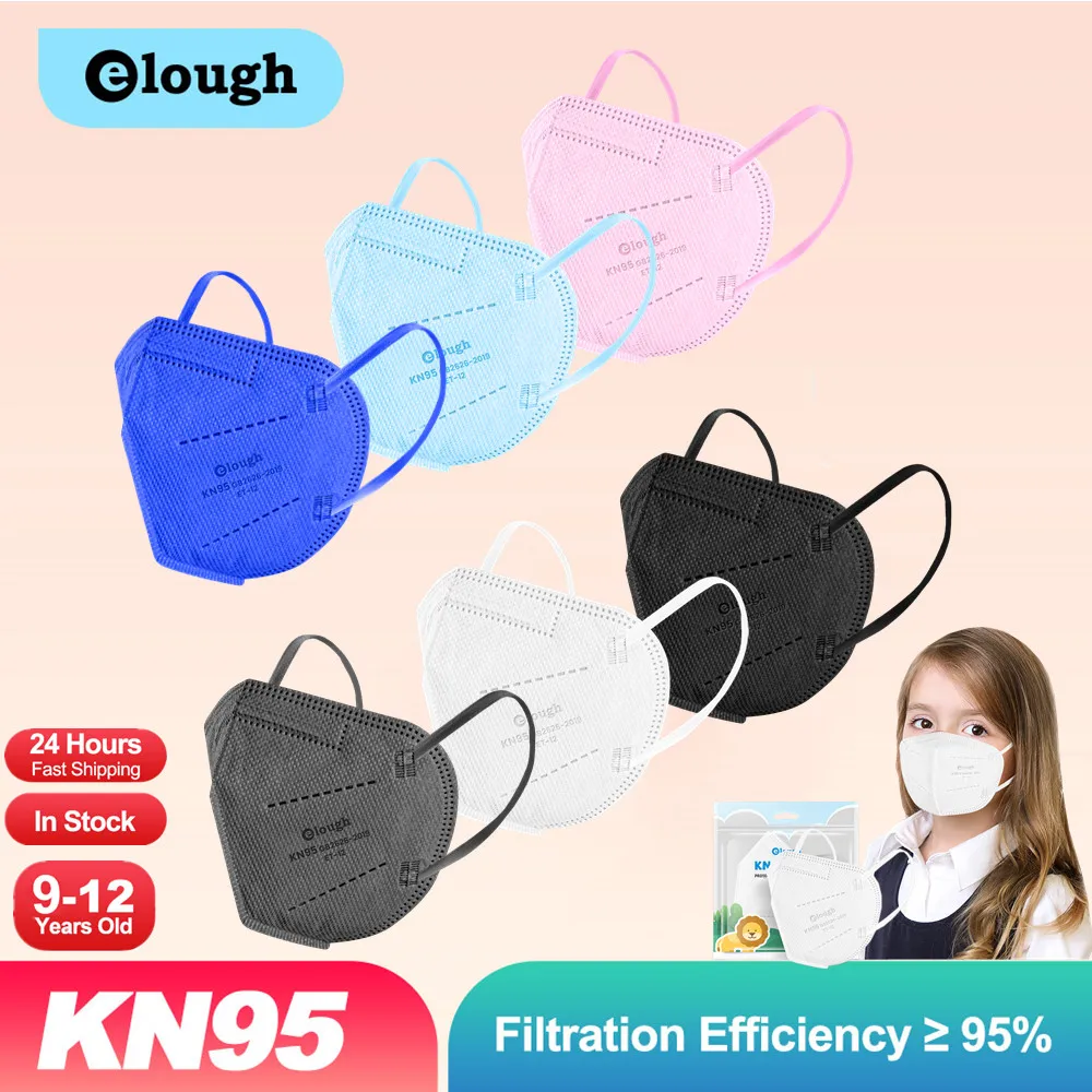 Elough Mascarillas FPP2 Детские маски FFP2Mask FFP 2 4 слоя Mascarilla KN95 Infantil|Маски| |