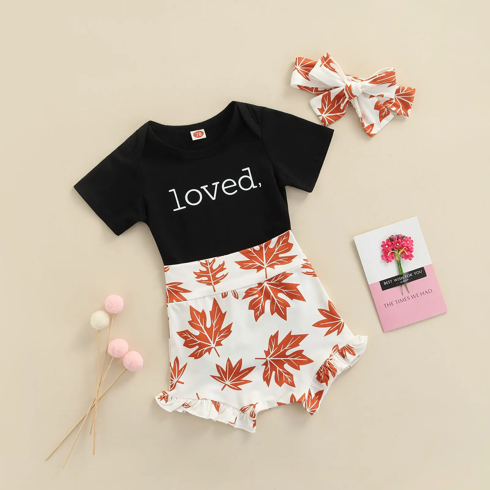 

Детский комбинезон, топы, повязка на голову, шорты, костюм, рубашка с коротким рукавом и круглым вырезом и буквенным принтом, повседневные св...