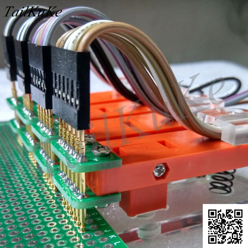 Тестовая стойка PCB зажим приспособление джиг зонд загрузки программы программирования ожога 2,54 2 1,27