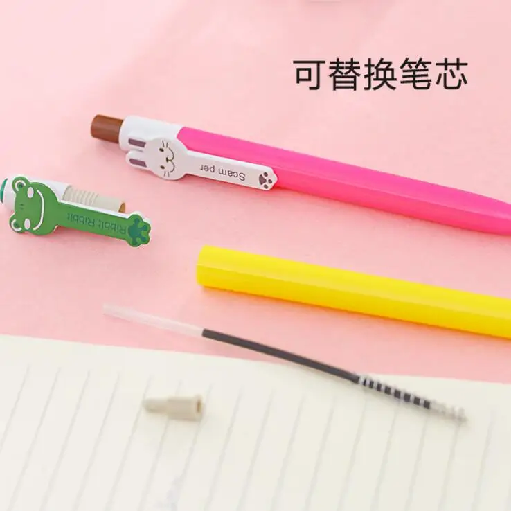 6 шт./лот разноцветные шариковые ручки с животными милый подарок ручка