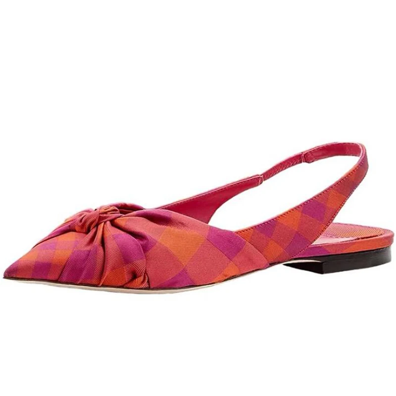 Новинка 2020 года сезон весна-лето цветные тонкие туфли на плоской подошве с бантом