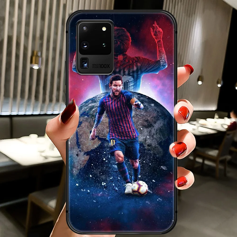 

Football Messi Soccer Stars Phone Case Cover Hull For Samsung Galaxy S 6 7 8 9 10 e 20 Edge Uitra Note 8 9 10 Plus black Back 3D