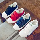 Кеды Детские холщовые, Повседневная модная спортивная обувь для мальчиков и девочек, однотонные, для студентов, весна-осень