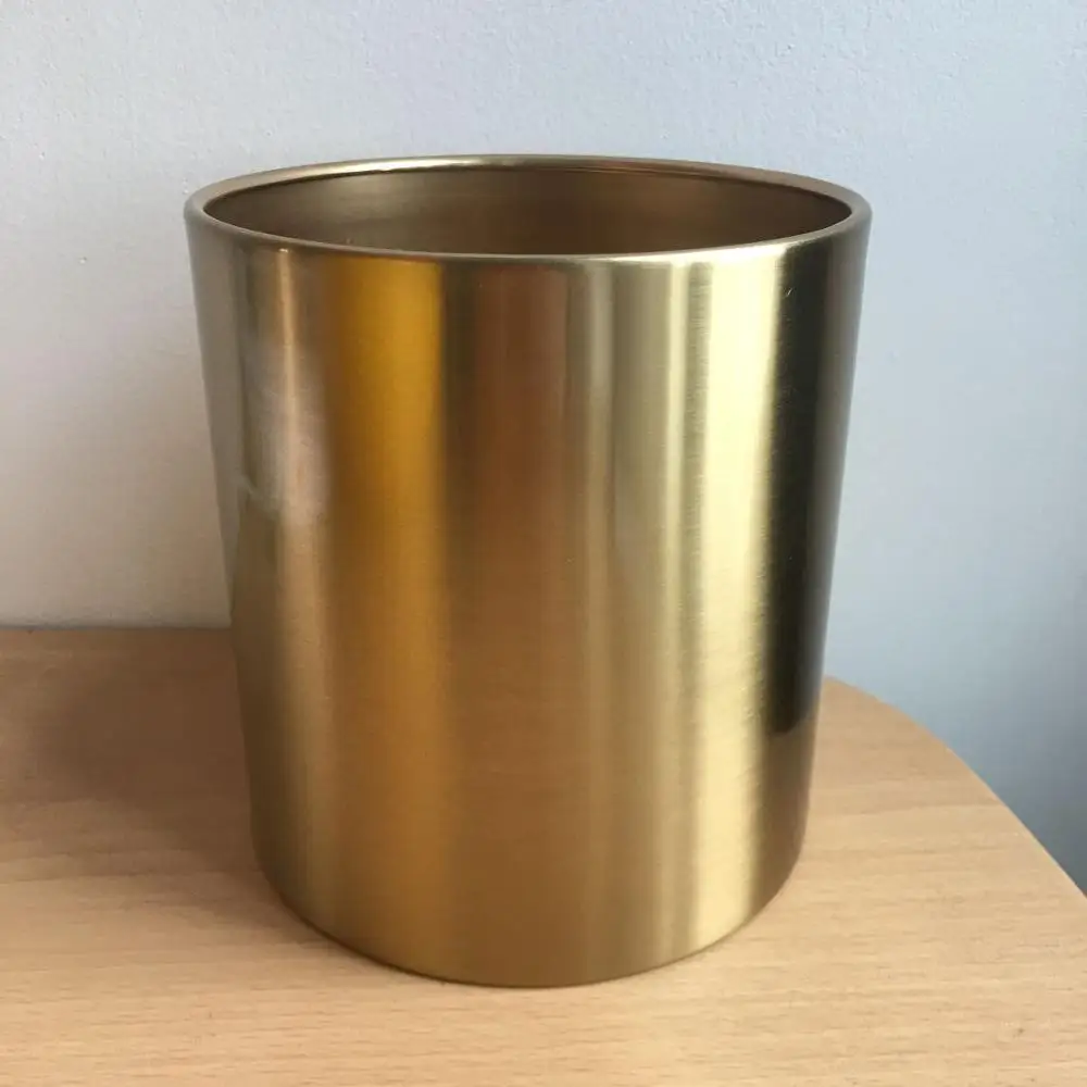 1 vase Новая роскошная популярная Золотая блестящая ваза Золотой Железный цветочный горшок для дома отеля декоративный цветочный горшок Орхидея Цветочный Горшок - Цвет: 1 vase