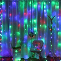 33m fairy curtain string lights 304 leds 8modes safety window lights with memory for home wedding christmas party family decor