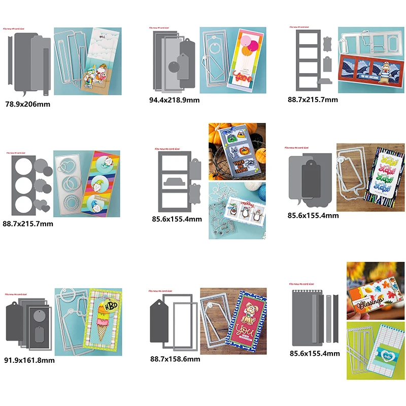 

Multi-Piece Message Label Rectangular Formatted Metal Cutting Dies for Scrapbooking Album Paper Diy Cards Crafts New Dies