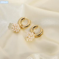 european and american fashion french baroque pearl earring bohemia asymmetrical stud earrings women jewelry gifts
