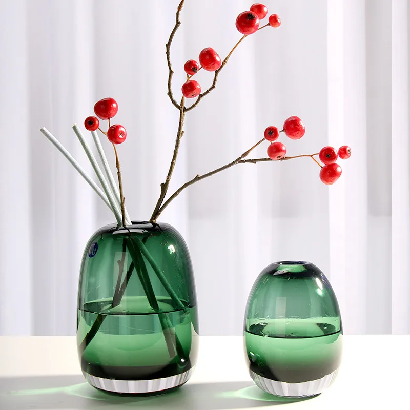 Hand-made ваза толстый украшение для стеклянной вазы аксессуары современный дом