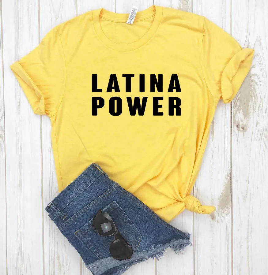 Футболка женская с принтом латина хлопковая Повседневная смешная рубашка топ