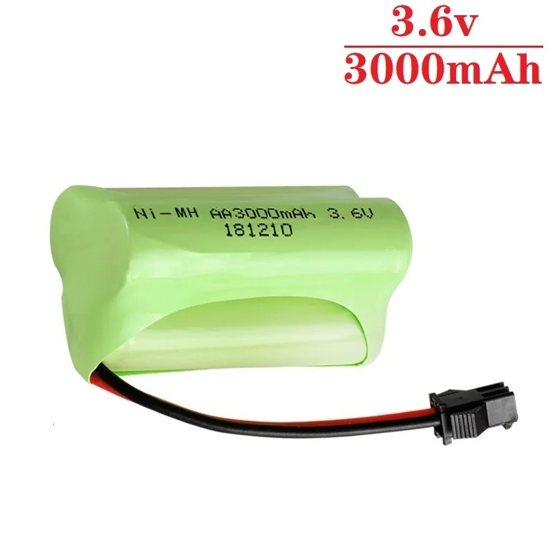 ( T Model ) 3.6v 3000mah NiMH Battery For Rc toy Car Tanks Trains Robot Boat Gun Ni-MH AA 2400mah Rechargeable 1Pcs | Электроника