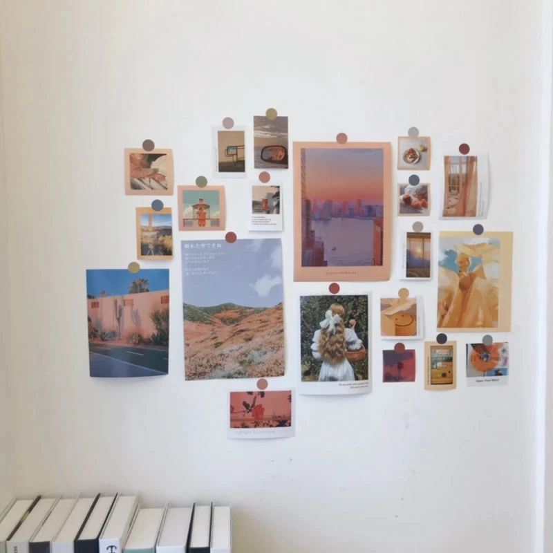 

Настенная Наклейка в стиле ретро, декоративная открытка, маленький постер, креативные 20 листов, Ins, открытка с подсолнухом, эстетизм