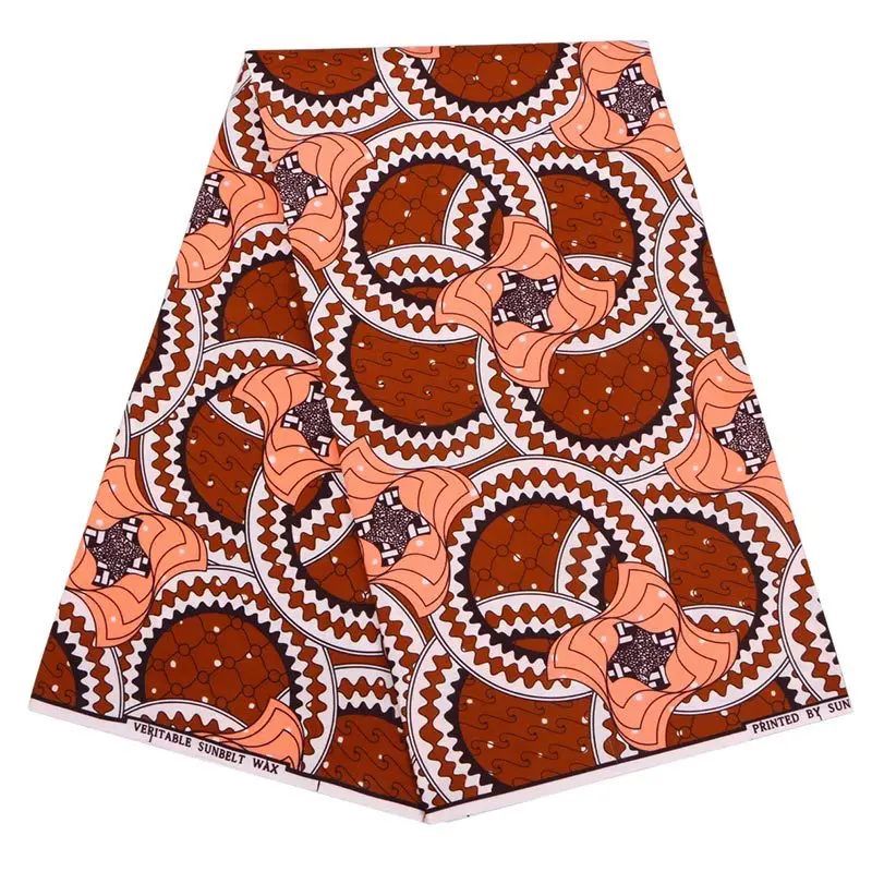 

Африканская ткань, настоящий восковой полиэстер, материал для свадебного платья, высокое качество, ткань, воск, 6 ярдов, Анкара
