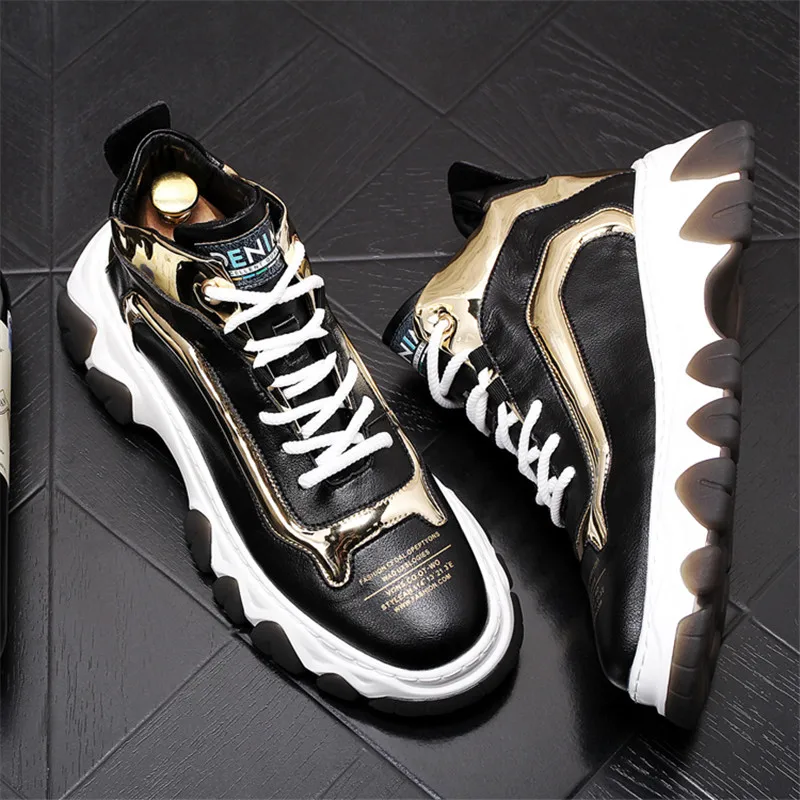 

Мужские модные повседневные туфли на плоской платформе, дизайнерские Лоферы для улицы, мужские