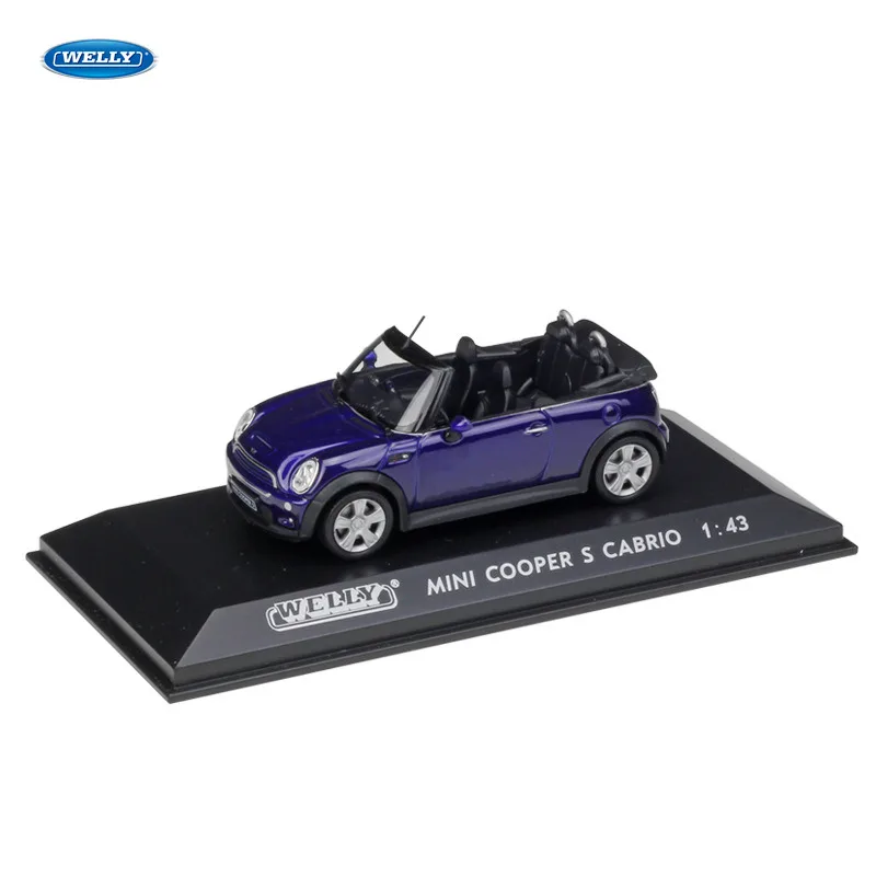 MINI CABRIO WELLY 1:43 Volvo C30 автомобиль сплав модель автомобиля Моделирование Украшение автомобиля коллекция подарок игрушка Литье модель игрушка для мальчиков - Цвет: MINI CABRIO