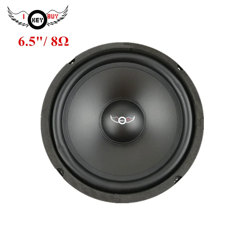 

6.5 inch 8 Ohm Loudspeakers 300W Black Rubber Edge PP Cone Hifi Car HiFi Audio Midrange Speakers KTV