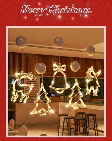 

Декоративная светодиодная гирлянда в виде Санта-Клауса