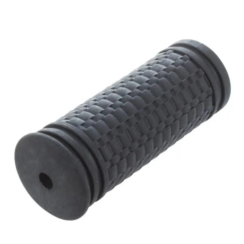 ГОРЯЧАЯ HG 2 шт Черная текстура нескользящая резиновая рукоятка для