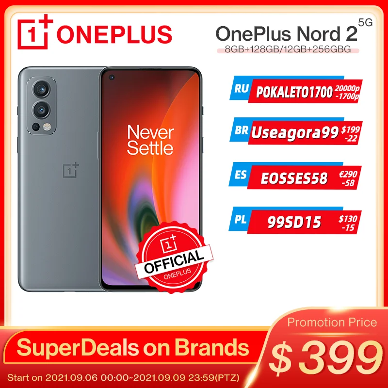 Смартфон OnePlus Nord 2, телефон со стандартным дизайном, память 8 ГБ, 128 ГБ, камера 50 МП с искусственным интеллектом, OIS MTk Dimensity 1200-AI Warp Charge 65;9.6 код:POKALETO2400(32000-2400) POKALETO1700(20000-1700 | Мобильные телефоны и аксессуары | АлиЭкспресс