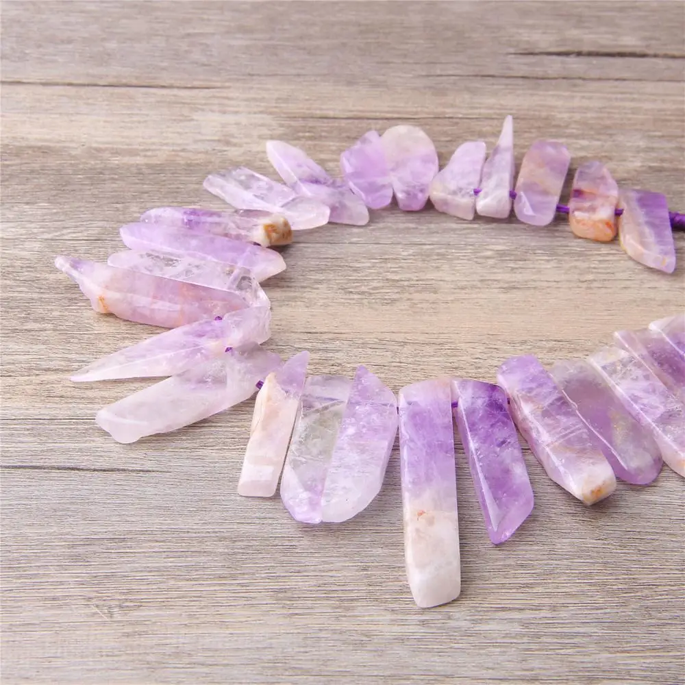 Натуральный камень аметисты кристаллы кварц точки Градуированный Клык Топ