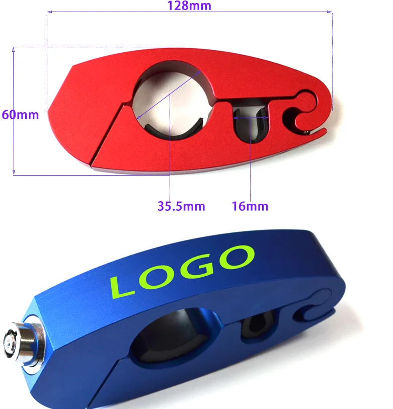 

Motorcycle Accessories Universal Brake Handlebar Grip Aluminum Alloy Lever Lock