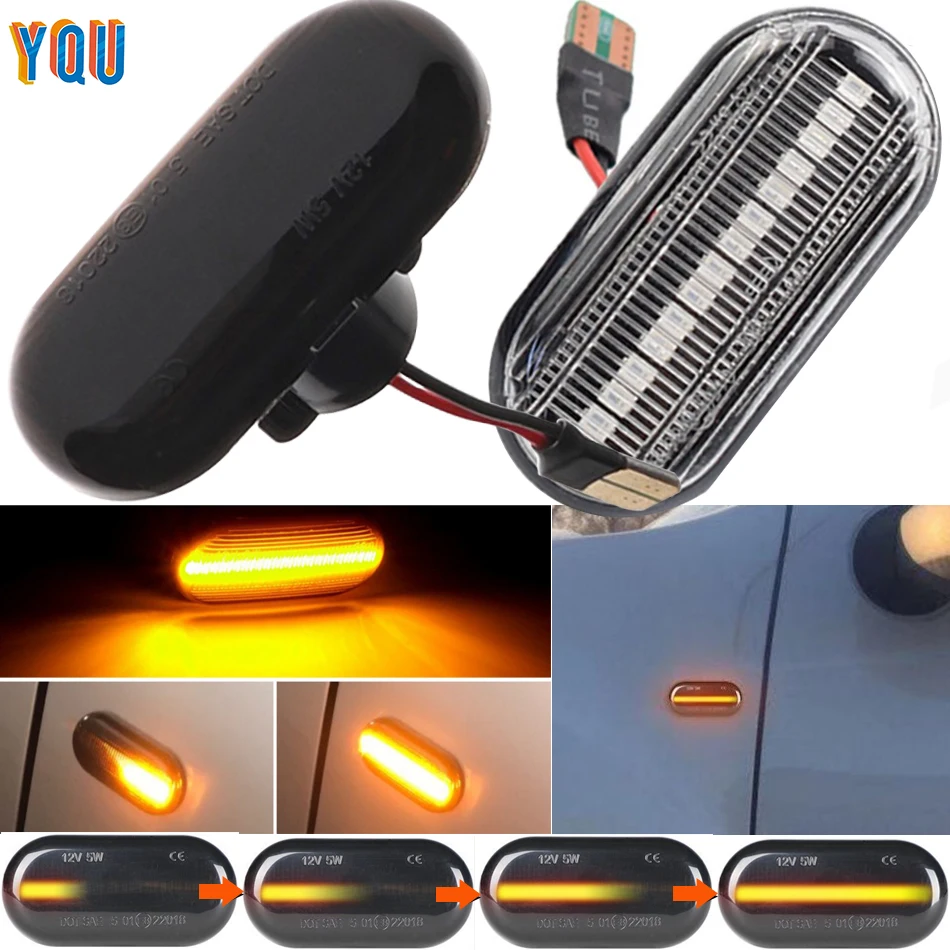 

Flowing LED Side Marker Light Turn Signal For Mercedes Benz AMG W453 Smart ForTwo Coupe Luces Para Auto Car Lamp Coche Voiture