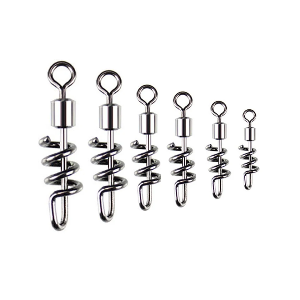 

20Pcs/Lot Fishing Swivel With Screwed Snap Ball Bearing Rolling Fishing Accessories Connector Fishing Hook Swivels Tackle