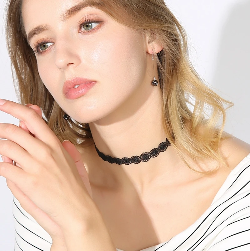 Корейская мода ручной работы Оригинальное вырезанное кружевное ожерелье в виде