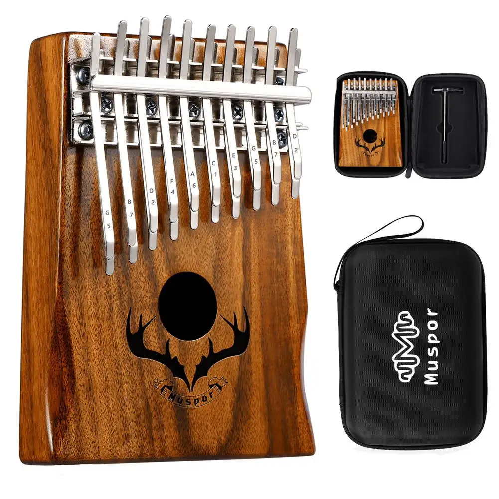 Muspor Kalimba пианино для больших пальцев 20 клавиш высокого качества акации