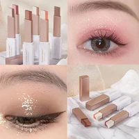 portable eyeshadow stick stereo gradient shimmer double color eye shadow pen waterproof easy to wear eyeshadow makeup
