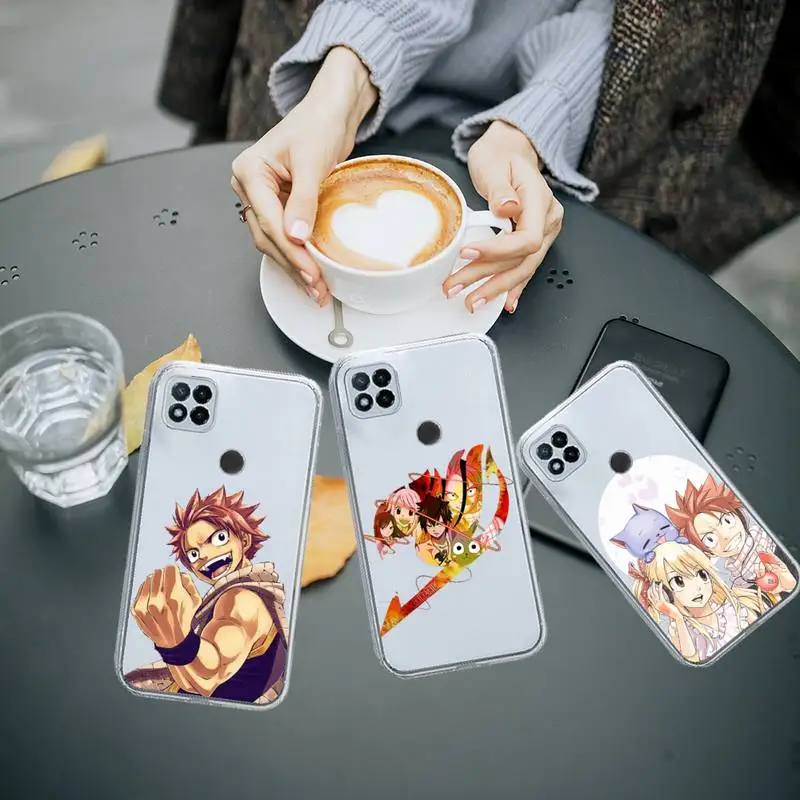

Japan anime FAIRY TAIL Phone Case Transparent for Xiaomi redmi note 5 7 8 9 10 11 t S A lite pro high quality funda