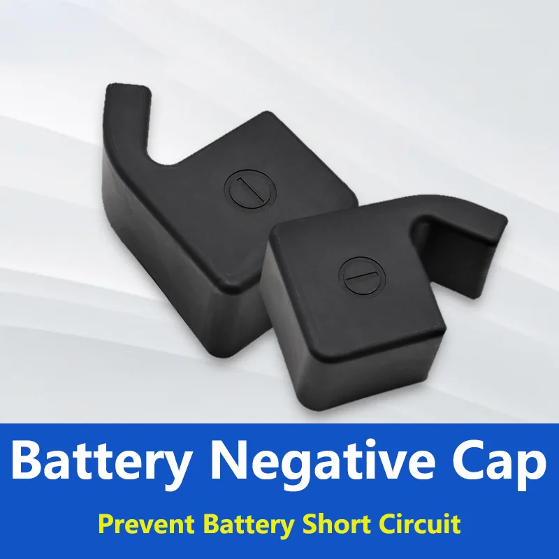 

QHCP Car Engine Battery Negative Terminal Lid 1Pcs/Set Cover Cap Black Cable Protector For Subaru Forester 2019-2022 Accessories