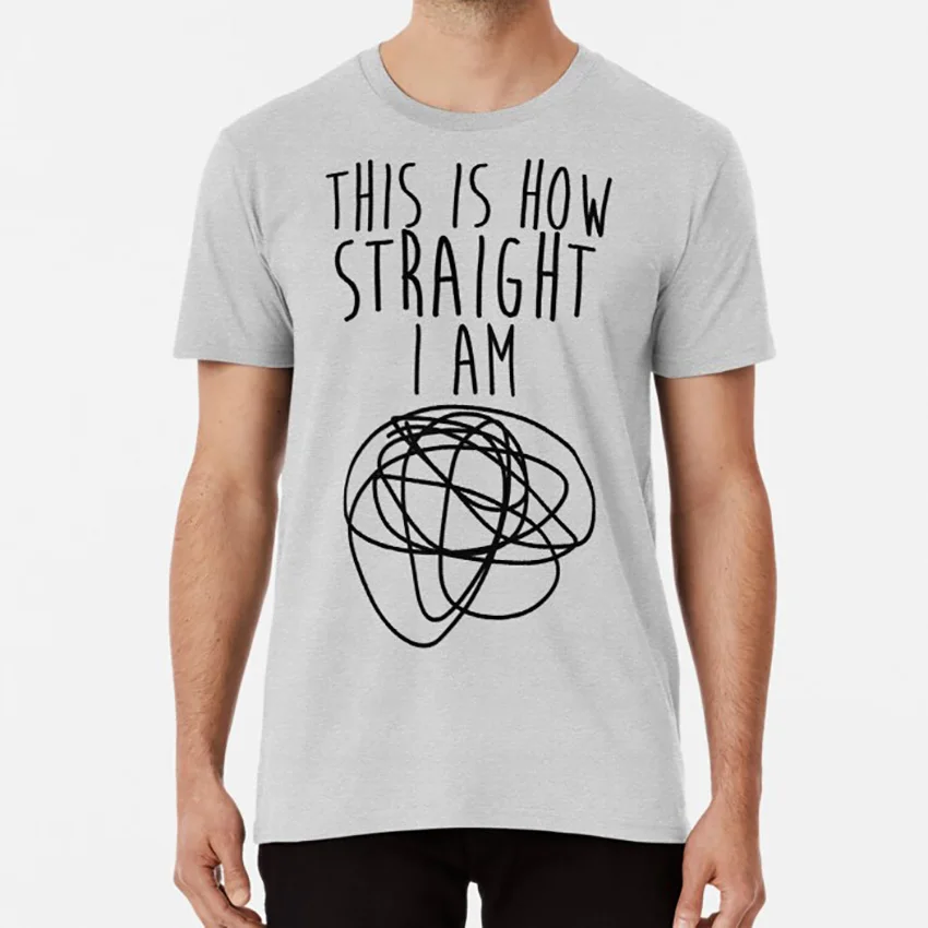 

Как прямая я это футболка Queer Bi бисексуальный Прайд Asexual