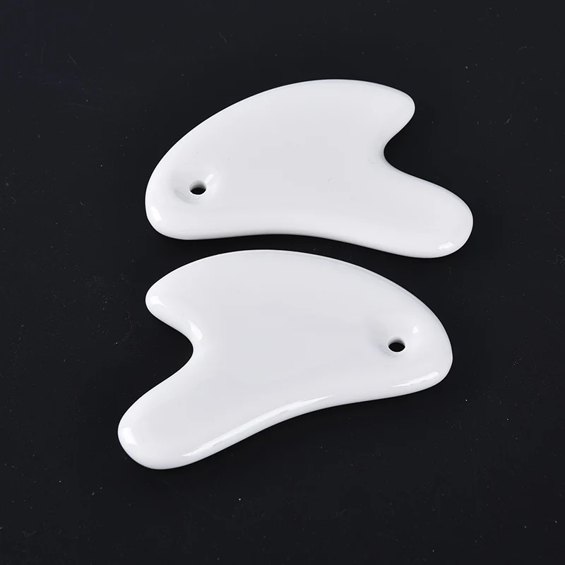 

1pcs Ceramic Scrapping Plate Facial Massage Guasha Board Eye Body Acupoint Care Tools
