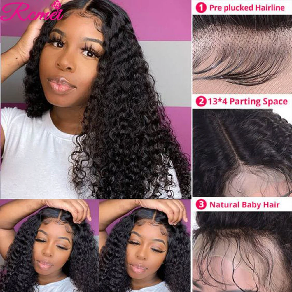 

CHEAP Deep Wave Wig Lace Frontal Wigs Wet And Wavy Kinky Curly Human Hair Wigs T Part Remy Brazilian Deep Wave Frontal Wig