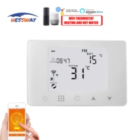tuya app smart warm floor rf wifi thermostat electric heat 16a for dual sensor works with alexa google home