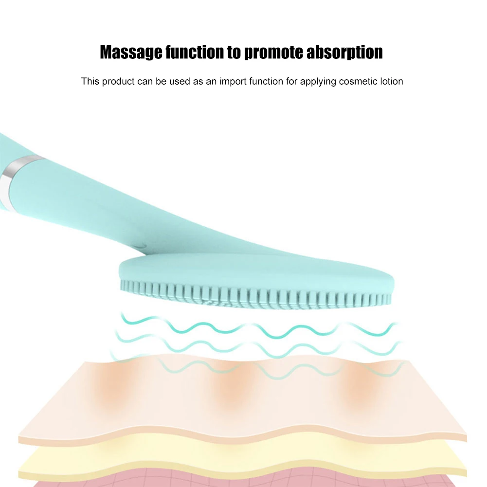 

Sonic Face Brush Waterproof Design Silicone Skin Cleanser Spin Brush For Remove Acne Portable Deep Facial Cleansing