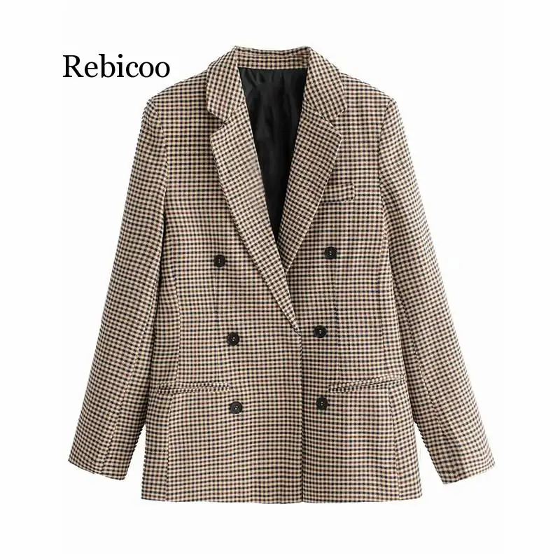 

Пиджак Talever женский клетчатый для офиса