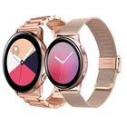 Ремешок из нержавеющей стали 20 мм для смарт-часов Samsung Galaxy Watch ActiveActive 2 40 мм 44 мм, металлический Смарт-браслет для Galaxy Watch 3 4142 мм Correa