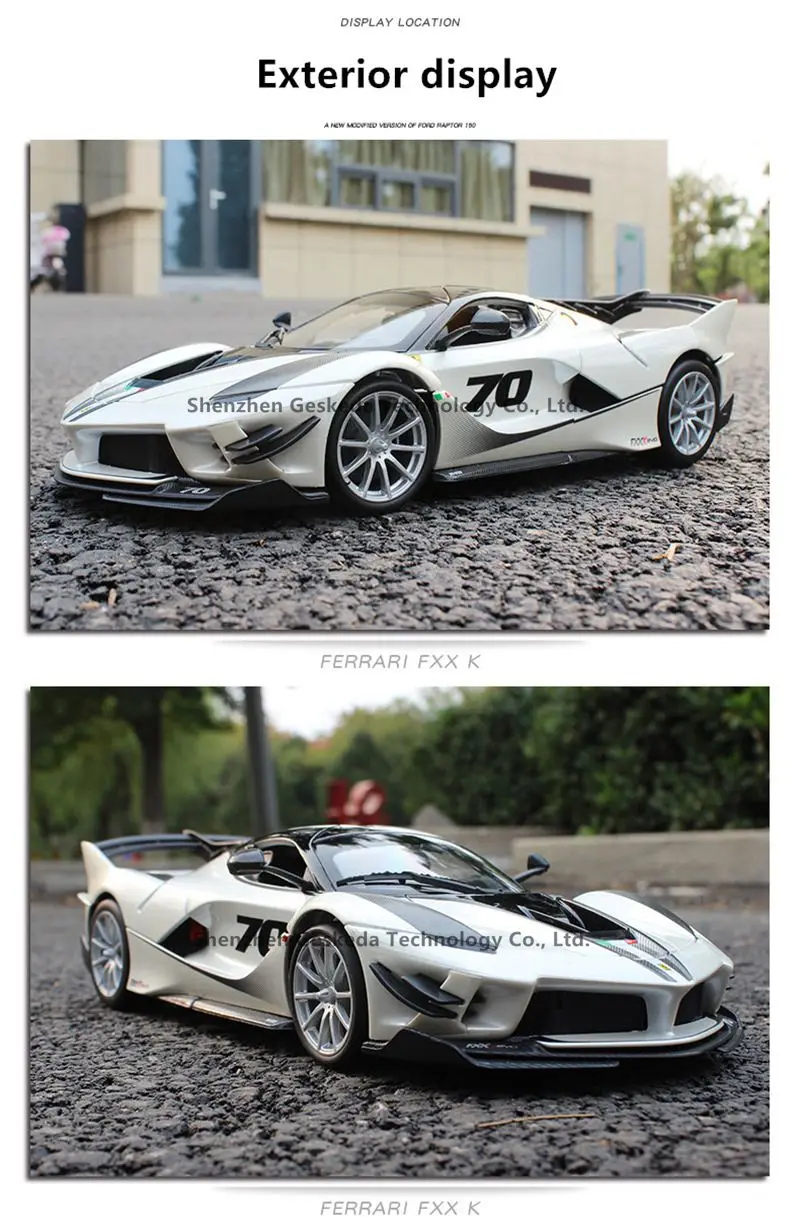 Bburago 1:18 FXXK 5 Супер спортивный автомобиль сплав модель автомобиля моделирование автомобиля украшение коллекция Подарочная игрушка Литье под давлением модель игрушка для мальчиков