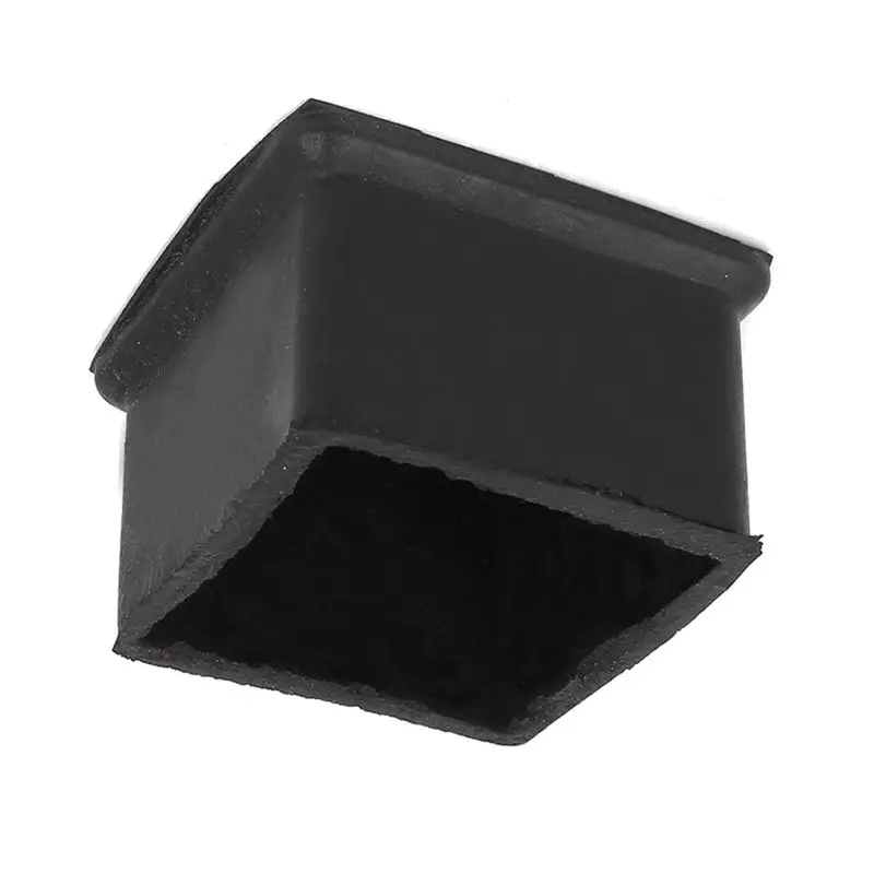 

Rubber Square Covers Furniture Table Leg Foot Protectors 50x50mm Black