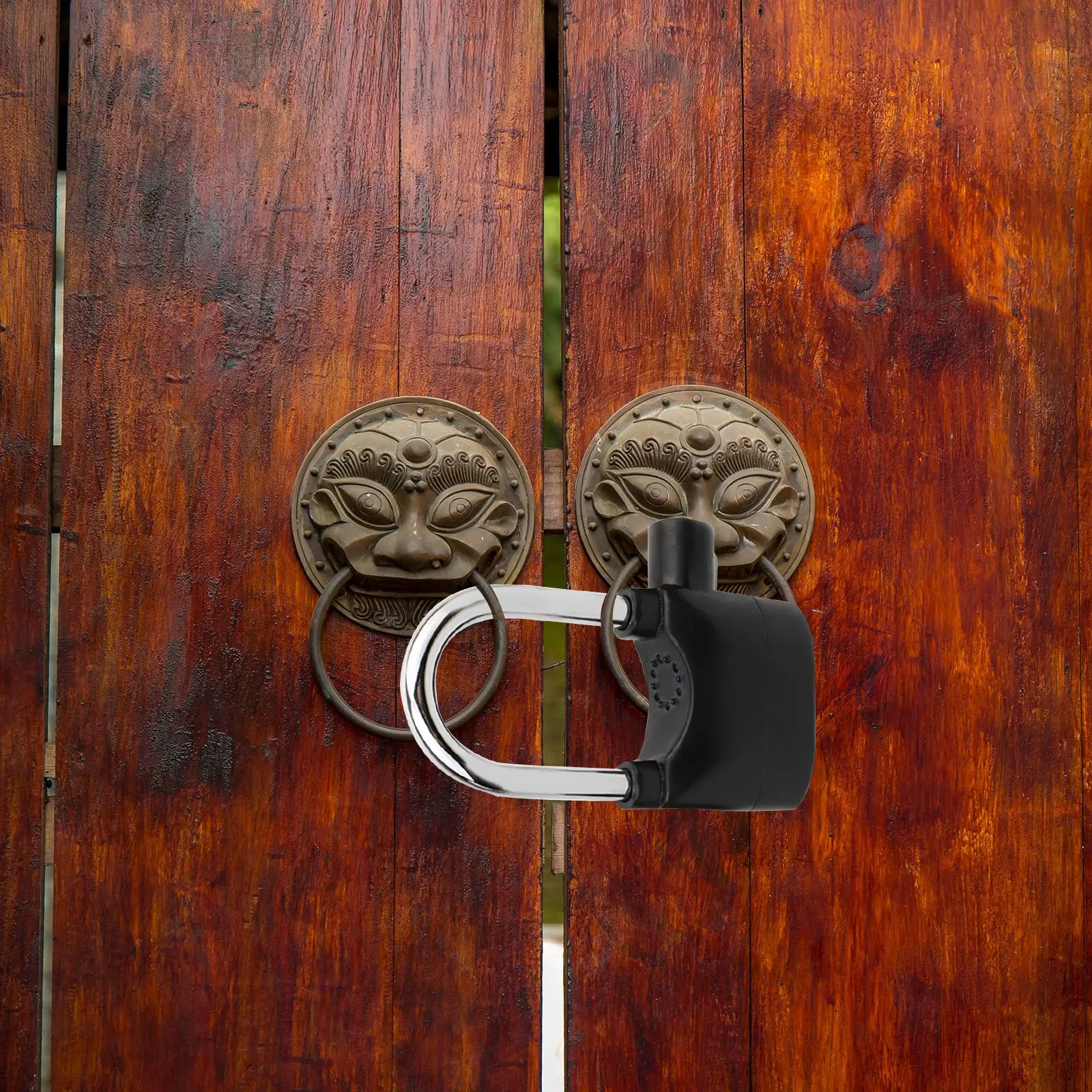 

Bicycle Aluminum Alloy Anti-Theft Padlock Household Motorcycle Black Alarm Lock Adjustable Smart Multi-Function Alarm Lock