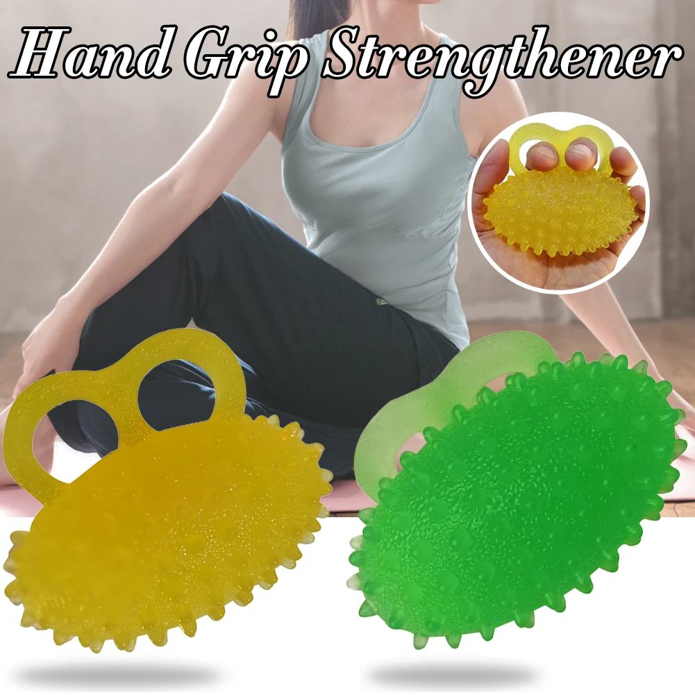 

Hand Grip Strengthener Grip Exercise Ball with Massage Points Finger Holes Wrist Strength Training Device for Adults and Kids