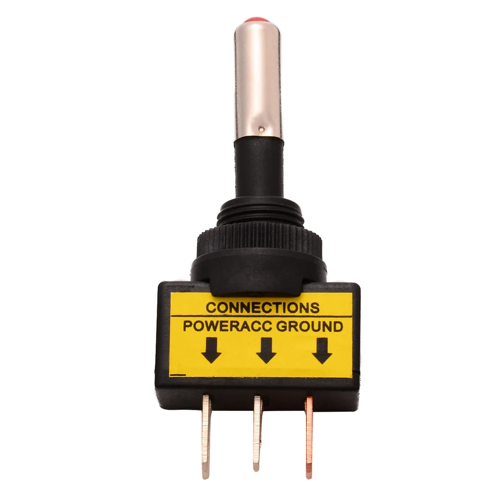 10 шт 12V 20A автомобиль красный светодиодный светильник тумблер 3 Pin SPST
